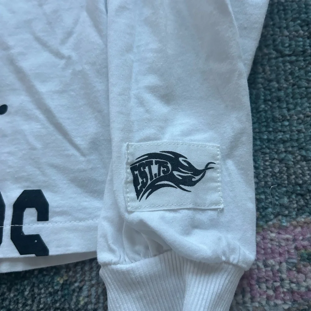 Zara kids White 'Great Ride' Long Sleeve Shirt